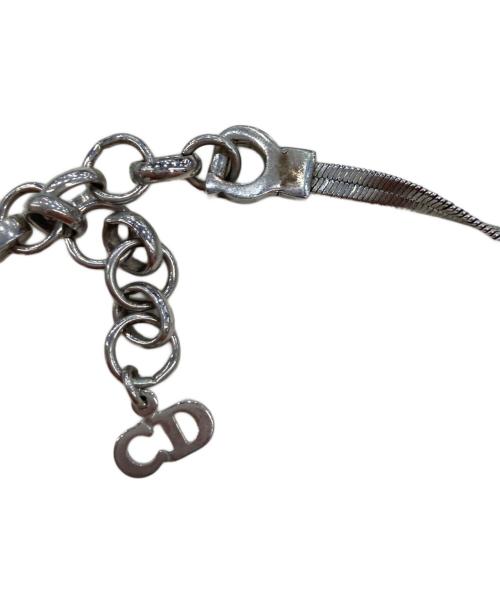 Christian Dior（クリスチャン ディオール）Christian Dior (クリスチャン ディオール) リボンモチーフチョーカー シルバーの古着・服飾アイテム