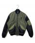Psycho Bunny（サイコ バニー）の古着「バイカラーMA-1ジャケット」｜カーキ