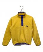 Patagoniaパタゴニア）の古着「シンチラスナップT/フリースプルオーバー」｜イエロー