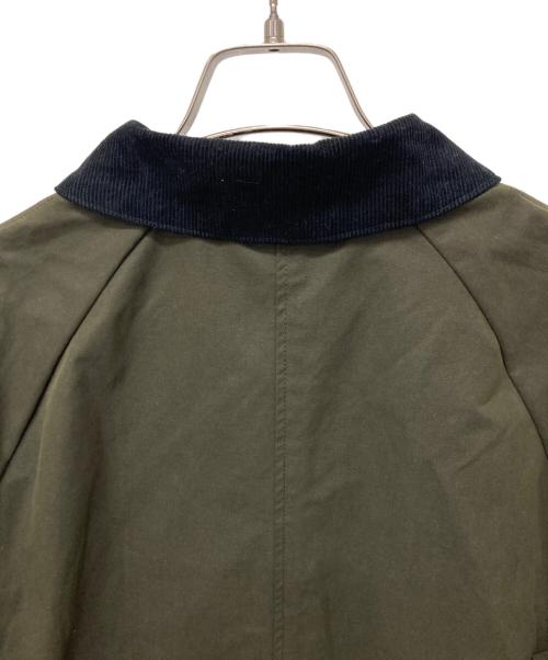 SHIPS any（シップスエニィ）SHIPS any (シップスエニィ) ステンカラー Aライン ロング コート オリーブ サイズ:Fの古着・服飾アイテム