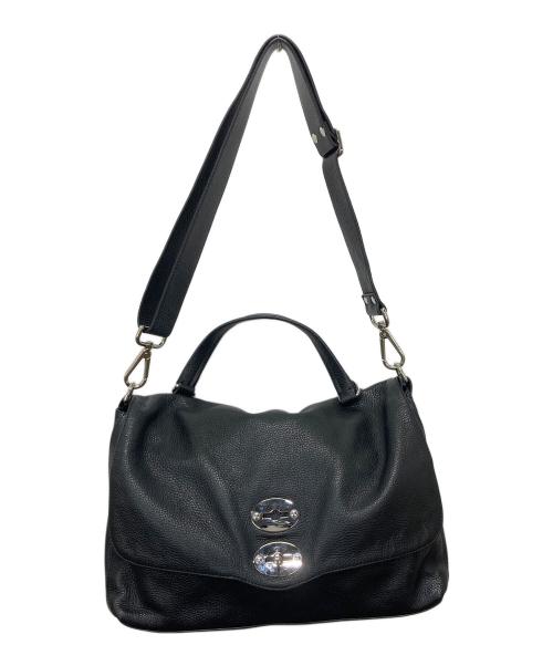 zanellato（ザネラート）zanellato (ザネラート) POSTINA ポスティーナレザーバッグ/ショルダーバッグ ブラックの古着・服飾アイテム