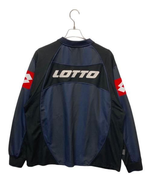 LOTTO（ロット）LOTTO (ロット) Stripes For Creative (ストライプ フォー クリエイティブ) SFC LOTTO GAME SHIRTS2/ゲームシャツ ネイビー サイズ:Lの古着・服飾アイテム