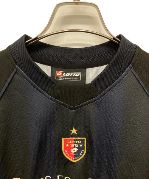 LOTTO（ロット）LOTTO (ロット) Stripes For Creative (ストライプ フォー クリエイティブ) SFC LOTTO GAME SHIRTS2/ゲームシャツ ネイビー サイズ:Lの古着・服飾アイテム