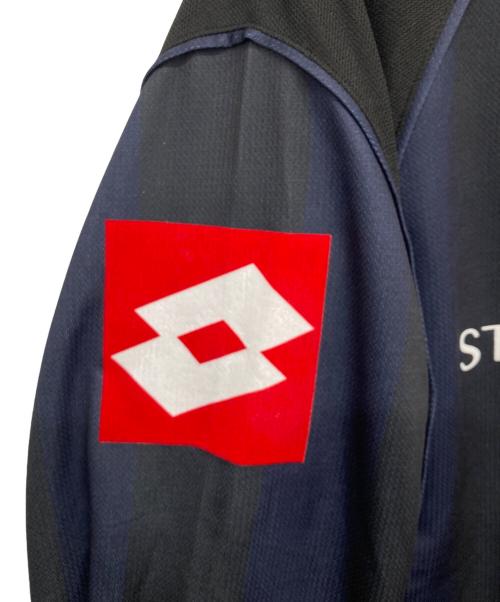 LOTTO（ロット）LOTTO (ロット) Stripes For Creative (ストライプ フォー クリエイティブ) SFC LOTTO GAME SHIRTS2/ゲームシャツ ネイビー サイズ:Lの古着・服飾アイテム