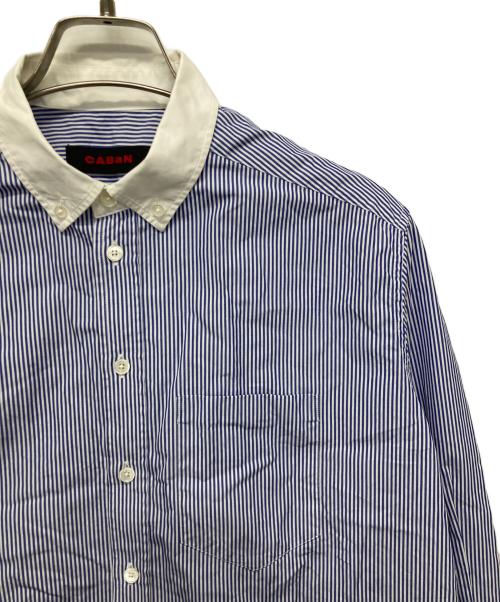 CABAN（キャバン）CABAN (キャバン) コットンタイプライター クロップドシャツ ブルー サイズ:FREEの古着・服飾アイテム