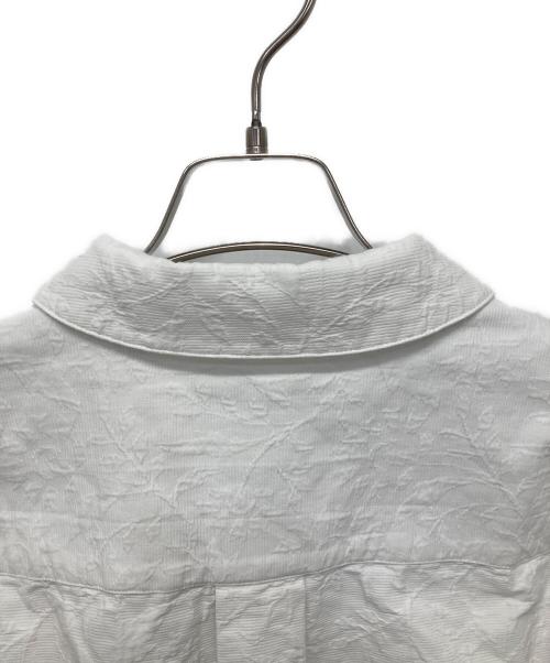 CABAN（キャバン）CABAN (キャバン) コットンジャカードオーバーサイズシャツ ホワイト サイズ:Lの古着・服飾アイテム