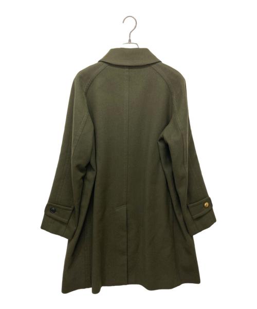 sacai（サカイ）sacai (サカイ) Aラインメルトンロングコート グリーン サイズ:SIZE 2の古着・服飾アイテム