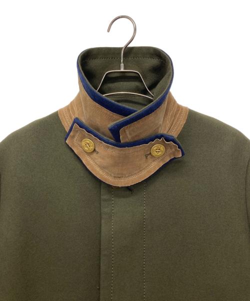 sacai（サカイ）sacai (サカイ) Aラインメルトンロングコート グリーン サイズ:SIZE 2の古着・服飾アイテム