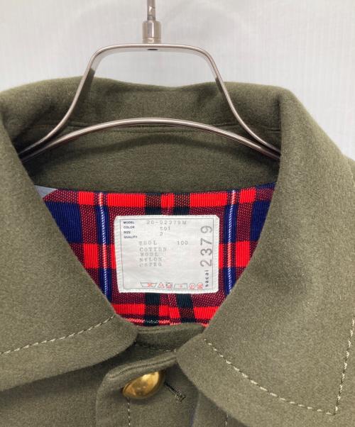sacai（サカイ）sacai (サカイ) Aラインメルトンロングコート グリーン サイズ:SIZE 2の古着・服飾アイテム