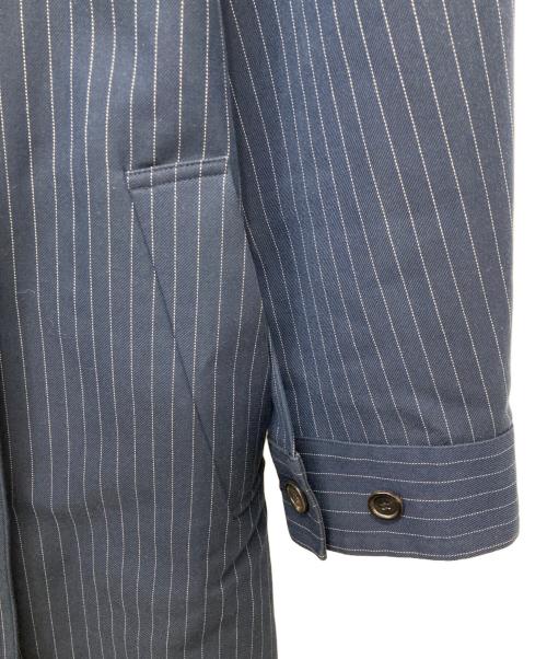 UNTITLED（アンタイトル）UNTITLED (アンタイトル) ピンストオフショルトレンチコート ネイビー サイズ:2の古着・服飾アイテム