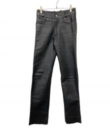 HARLEY-DAVIDSON（ハーレーダビッドソン）の古着「レザーパンツ」｜ブラック