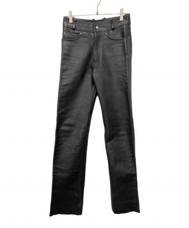 HDC製 上質牛革 ハーレーダビッドソン 32 レザーパンツ 黒 中古・古着通販】HARLEY-DAVIDSON (ハーレーダビッドソン) レザー