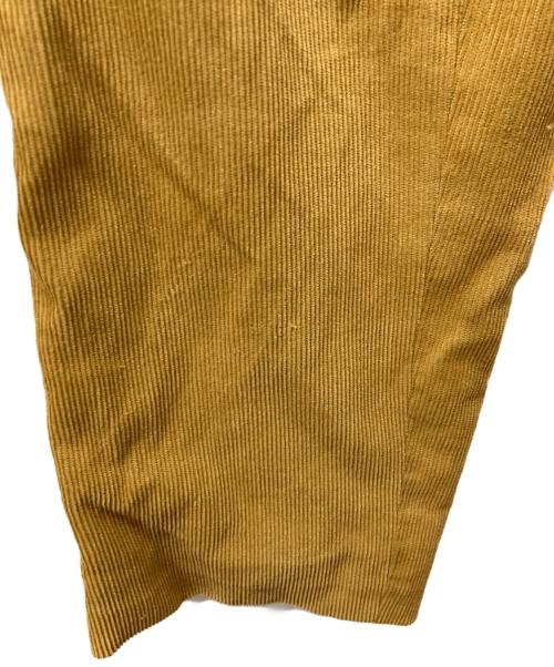 MAATEE&SONS（マーティーアンドサンズ）MAATEE&SONS (マーティーアンドサンズ) シルク混ボタンレスコーデュロイジャケット イエロー サイズ:3の古着・服飾アイテム