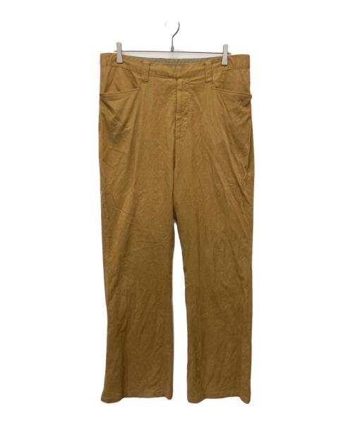 MAATEE&SONS（マーティーアンドサンズ）MAATEE&SONS (マーティーアンドサンズ) SILK CORDUROY PANT/シルク混コーデュロイパンツ イエロー サイズ:２の古着・服飾アイテム