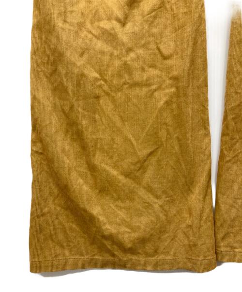 MAATEE&SONS（マーティーアンドサンズ）MAATEE&SONS (マーティーアンドサンズ) SILK CORDUROY PANT/シルク混コーデュロイパンツ イエロー サイズ:２の古着・服飾アイテム