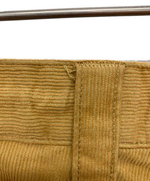 MAATEE&SONS（マーティーアンドサンズ）MAATEE&SONS (マーティーアンドサンズ) SILK CORDUROY PANT/シルク混コーデュロイパンツ イエロー サイズ:２の古着・服飾アイテム