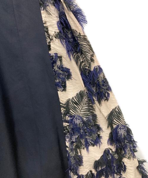 UNITED TOKYO（ユナイテッドトーキョー）UNITED TOKYO (ユナイテッドトーキョー) MAGNORIAジャガードワンピース ネイビーの古着・服飾アイテム