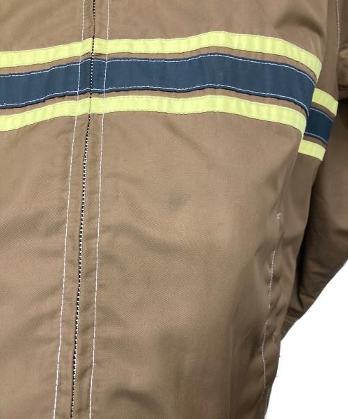 stussy（ステューシー）stussy (ステューシー) Stripe Zip ブラウン サイズ:Lの古着・服飾アイテム
