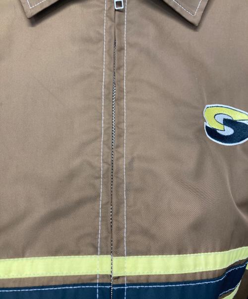 stussy（ステューシー）stussy (ステューシー) Stripe Zip ブラウン サイズ:Lの古着・服飾アイテム