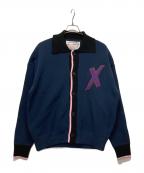 LOGANローガン）の古着「別注ニットカーディガン」｜ネイビー