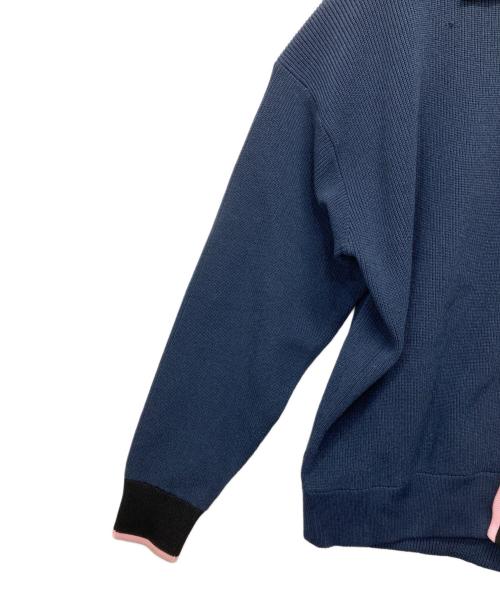 LOGAN（ローガン）LOGAN (ローガン) 別注ニットカーディガン ネイビー サイズ:FREEの古着・服飾アイテム