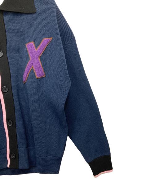 LOGAN（ローガン）LOGAN (ローガン) 別注ニットカーディガン ネイビー サイズ:FREEの古着・服飾アイテム
