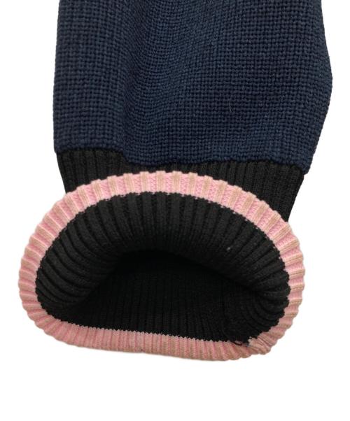 LOGAN（ローガン）LOGAN (ローガン) 別注ニットカーディガン ネイビー サイズ:FREEの古着・服飾アイテム