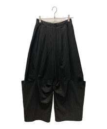 MAISON SPECIAL（メゾンスペシャル）の古着「Suching Work Pants」｜ブラック