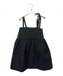 eunoia（ユノイア）の古着「ribbon padding vest」｜ブラック