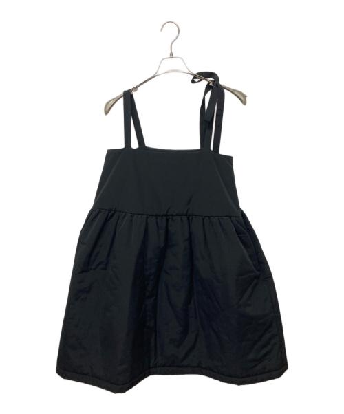 eunoia（ユノイア）eunoia (ユノイア) ribbon padding vest ブラック サイズ:表記なしの古着・服飾アイテム