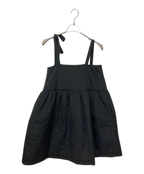 eunoia（ユノイア）eunoia (ユノイア) ribbon padding vest ブラック サイズ:表記なしの古着・服飾アイテム