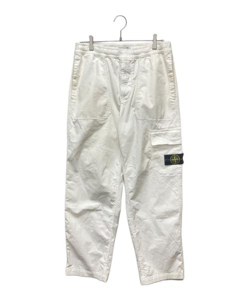 STONE ISLAND（ストーンアイランド）STONE ISLAND (ストーンアイランド) PANTALONE LOOSE CARGO PANTS ホワイト サイズ:W33の古着・服飾アイテム
