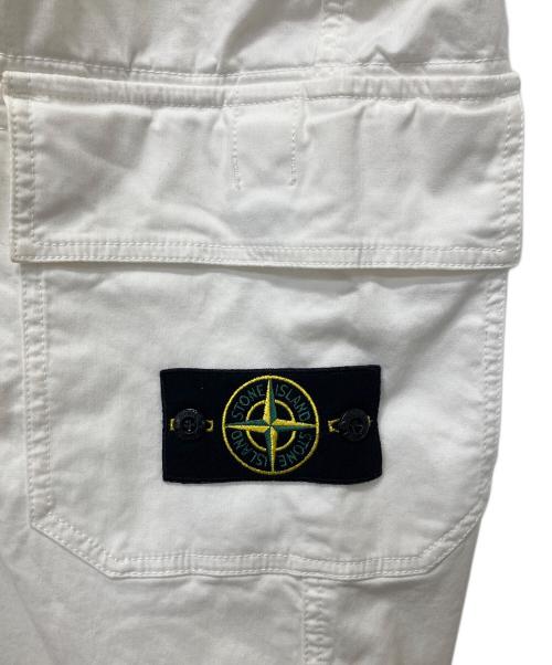 STONE ISLAND（ストーンアイランド）STONE ISLAND (ストーンアイランド) PANTALONE LOOSE CARGO PANTS ホワイト サイズ:W33の古着・服飾アイテム