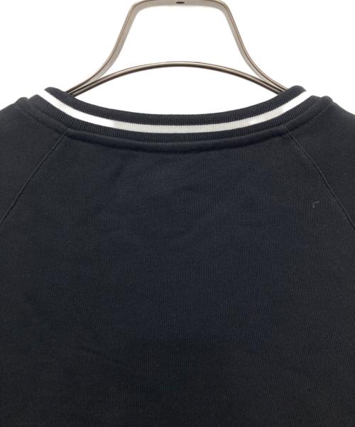 GIVENCHY（ジバンシィ）GIVENCHY (ジバンシィ) Embroidered Striped Loopback/ロゴ刺繍スウェット ブラック サイズ:Sの古着・服飾アイテム