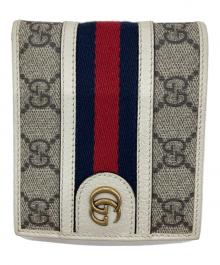 GUCCI（グッチ）の古着「OPHIDIA/2つ折り財布」｜ベージュ