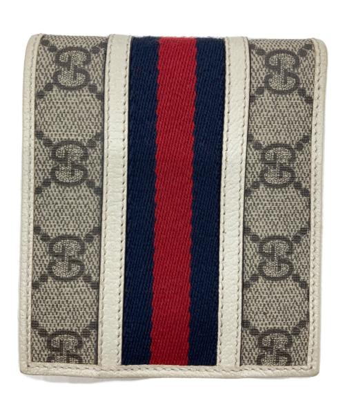 GUCCI（グッチ）GUCCI (グッチ) OPHIDIA/2つ折り財布 ベージュの古着・服飾アイテム
