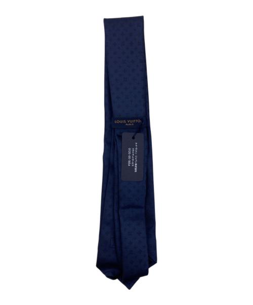 LOUIS VUITTON（ルイ ヴィトン）LOUIS VUITTON (ルイ ヴィトン) クラヴァット/LVロゴネクタイ ネイビー サイズ:表記無し 未使用品の古着・服飾アイテム