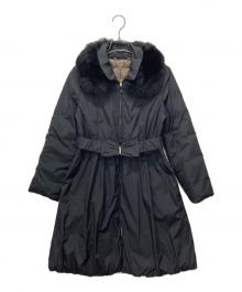 M'S GRACY（エムズグレイシー）の古着「フォックスファーダウンコート」｜ブラック