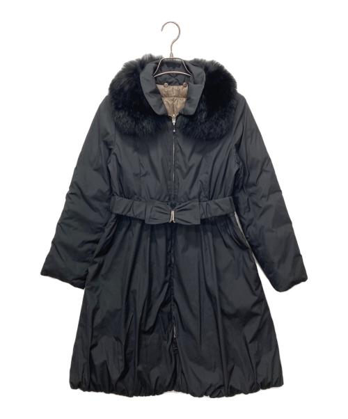 M'S GRACY（エムズグレイシー）M'S GRACY (エムズグレイシー) フォックスファーダウンコート ブラック サイズ:40の古着・服飾アイテム