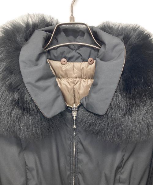 M'S GRACY（エムズグレイシー）M'S GRACY (エムズグレイシー) フォックスファーダウンコート ブラック サイズ:40の古着・服飾アイテム