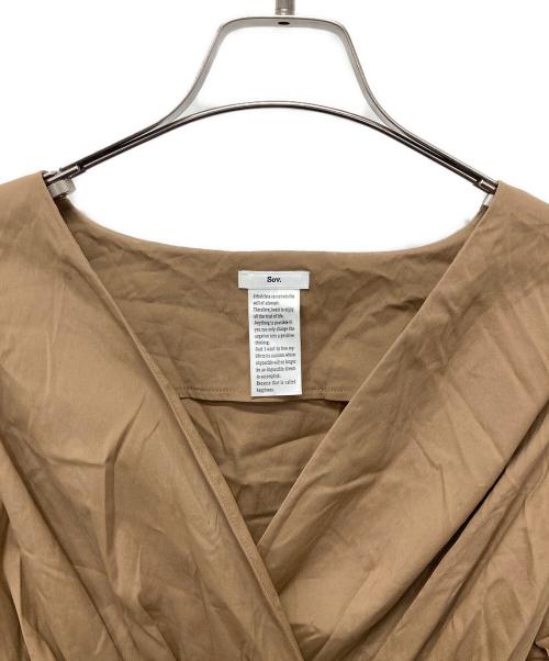Sov.（ソブ）Sov. (ソブ) カシュクールワンピース ベージュ サイズ:36の古着・服飾アイテム