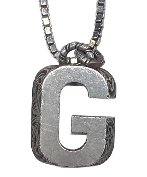 GUCCI（グッチ）GUCCI (グッチ) アラベスク/イニシャルネックレス シルバーの古着・服飾アイテム