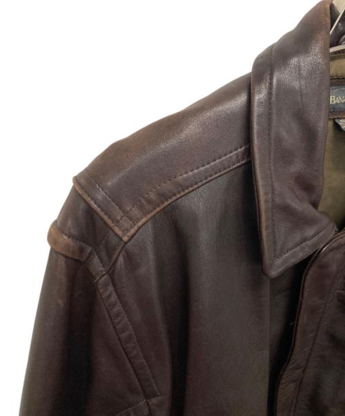 BANANA REPUBLIC（バナナリパブリック）BANANA REPUBLIC (バナナリパブリック) レザージャケット ブラウン サイズ:40の古着・服飾アイテム