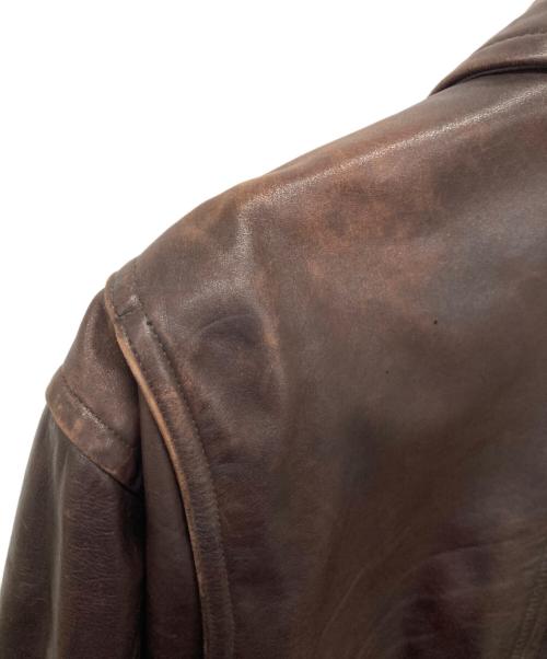 BANANA REPUBLIC（バナナリパブリック）BANANA REPUBLIC (バナナリパブリック) レザージャケット ブラウン サイズ:40の古着・服飾アイテム