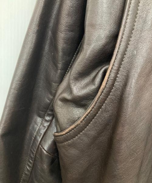 BANANA REPUBLIC（バナナリパブリック）BANANA REPUBLIC (バナナリパブリック) レザージャケット ブラウン サイズ:40の古着・服飾アイテム