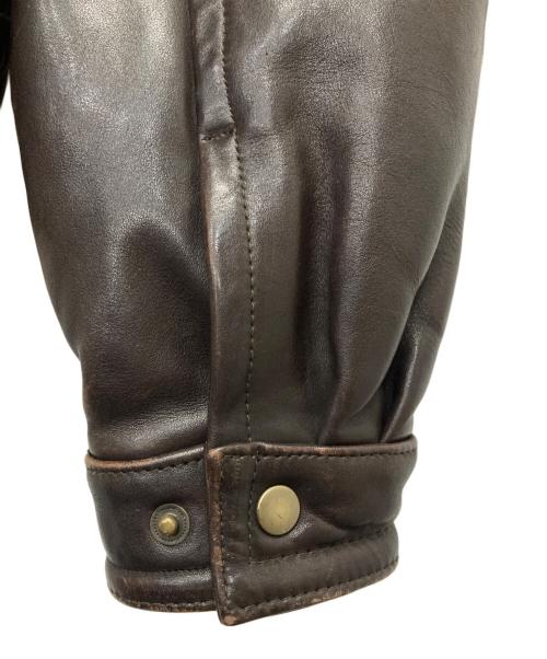 BANANA REPUBLIC（バナナリパブリック）BANANA REPUBLIC (バナナリパブリック) レザージャケット ブラウン サイズ:40の古着・服飾アイテム