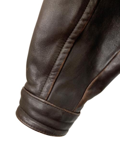 BANANA REPUBLIC（バナナリパブリック）BANANA REPUBLIC (バナナリパブリック) レザージャケット ブラウン サイズ:40の古着・服飾アイテム