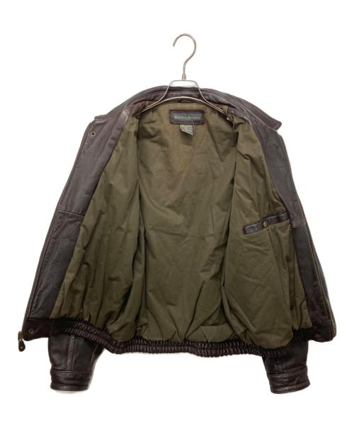 BANANA REPUBLIC（バナナリパブリック）BANANA REPUBLIC (バナナリパブリック) レザージャケット ブラウン サイズ:40の古着・服飾アイテム