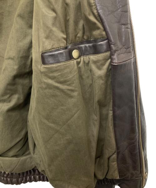 BANANA REPUBLIC（バナナリパブリック）BANANA REPUBLIC (バナナリパブリック) レザージャケット ブラウン サイズ:40の古着・服飾アイテム