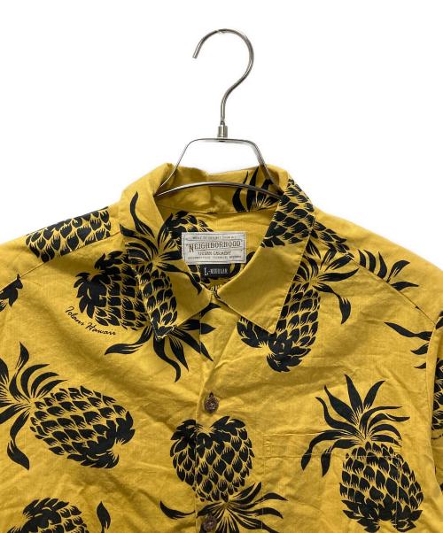 NEIGHBORHOOD（ネイバーフッド）NEIGHBORHOOD (ネイバーフッド) IOLANI (イオラニ) パイナップル柄アロハシャツ イエロー サイズ:Lの古着・服飾アイテム